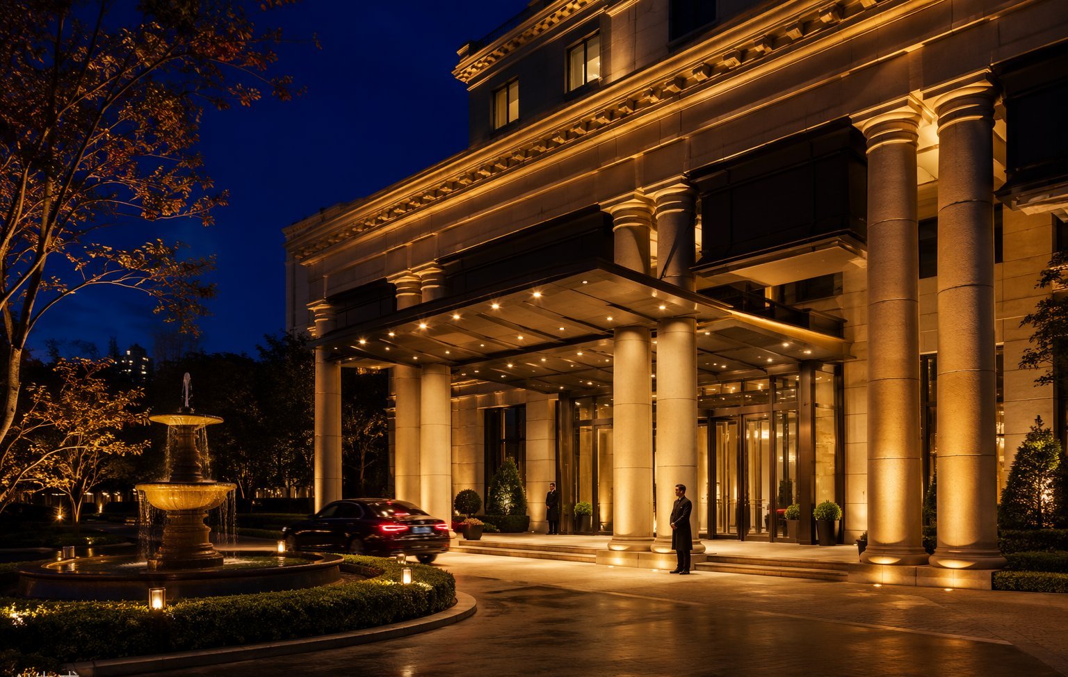 Otel cephe aydınlatma uygulaması