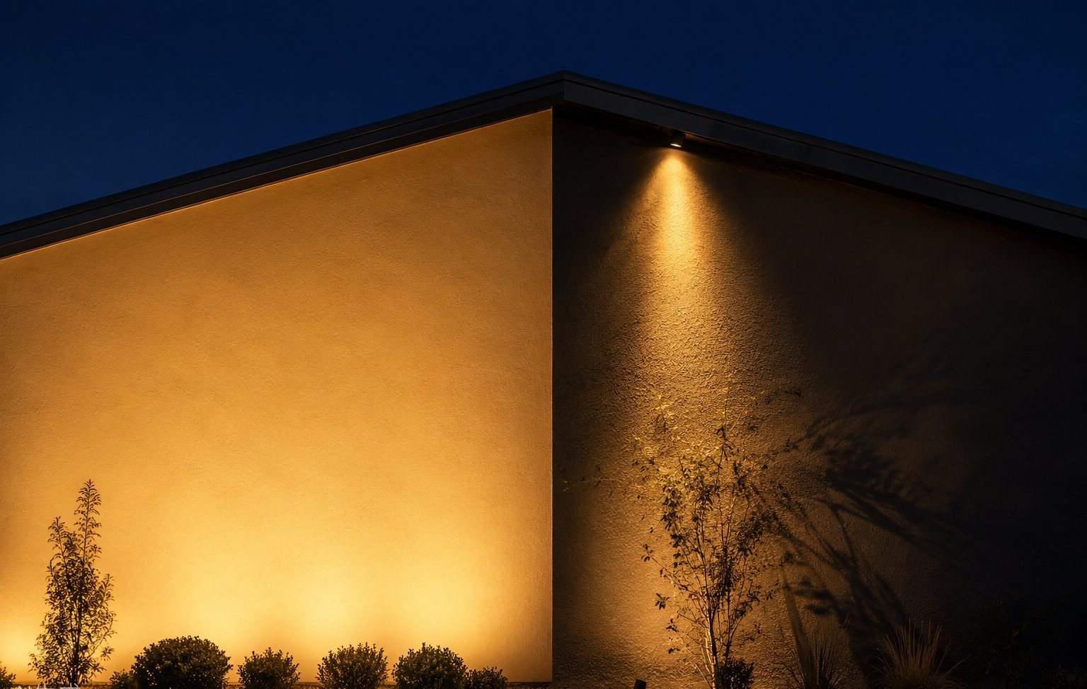 Wall washing ve wall grazing yakın plan karşılaştırması