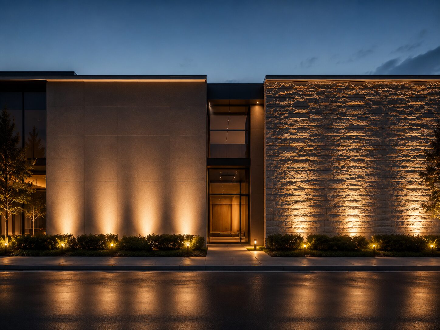 Cephe fotoğrafı üzerinden wall washing ve wall grazing ön seçim süreci