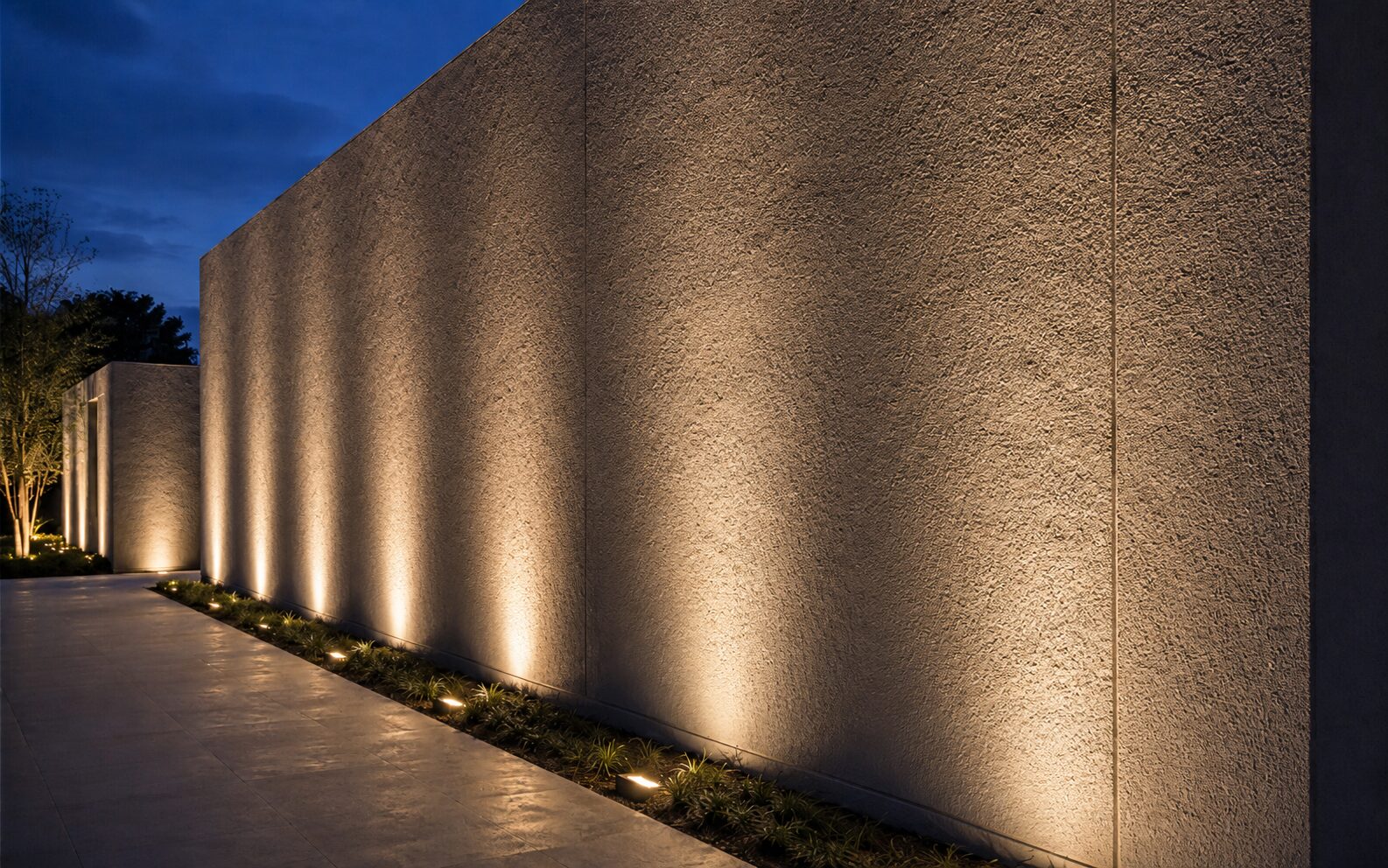 Wall grazing uygulamasında kısa gölgelerin oluşması
