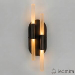 Eskitme Buzlu Çiftli LED Aplik