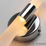Gümüş Buzlu Tekli LED Aplik detay