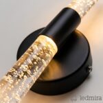 Siyah Tekli Bubble LED Aplik detay